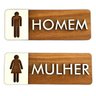 Placa Banheiro Feminino / Masculino Mdf 6mm - 1