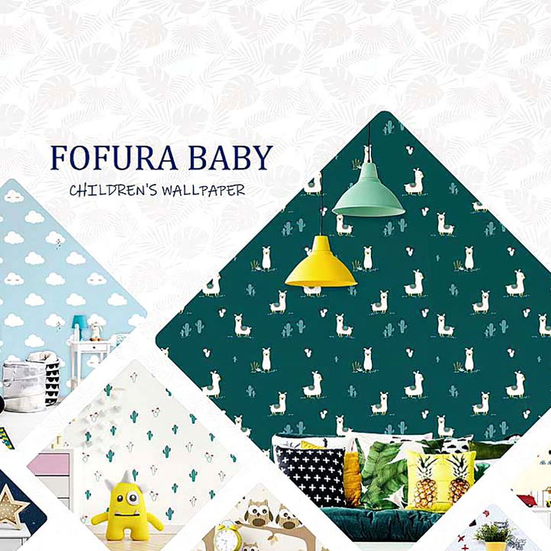 Papel de Parede Infantil Liso Amarelo - Coleção Fofura Baby 4036 - Vinílico Lavável 10m - 7