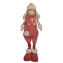 Ver imagem 1 de Boneco Natal Menino em Pe C/gorro (vermelho Bege) 43cm