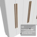 Ver imagem 7 de Guarda-Roupa Casal com Pés 8 Portas Batentes Venus Madesa