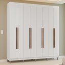 Ver imagem 1 de Guarda-Roupa Casal com Pés 8 Portas Batentes Venus Madesa