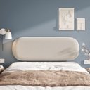 Ver imagem 4 de Painel Cabeceira Amaú Sofisticado Costura Artesanal Veludo:bege