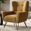 Ver imagem 5 de Poltrona Decorativa Malta Pes Ferro Linho Color Trend Tca 219 Moll