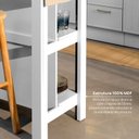Ver imagem 4 de Ilha Gourmet Planejada Marselha CabeCasa MadeiraOriginals Branco/Calcare