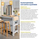 Ver imagem 7 de Ilha Gourmet Planejada Marselha CabeCasa MadeiraOriginals Branco/Calcare