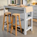 Ver imagem 1 de Ilha Gourmet Planejada Marselha CabeCasa MadeiraOriginals Branco/Calcare