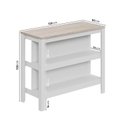 Ver imagem 3 de Ilha Gourmet Planejada Marselha CabeCasa MadeiraOriginals Branco/Calcare