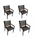 Ver imagem 1 de Kit 4 Poltronas Camilla Tela Sling Preto