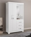 Ver imagem 2 de Guarda-Roupa 4 Portas Denali Branco - MoveisAqui Notável