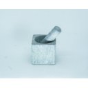 Ver imagem 1 de Pilão / Almofariz Quadrado em Pedra Sabão