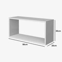 Ver imagem 2 de Nicho Mdf Branco Tx Retangular 50l X 20p X 30a Cm Nchbr018