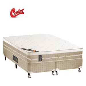 Conjunto Castor Premium Tecnopedic Queen Size 158x198x70cm