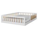 Ver imagem 1 de Cama Montessoriana Casal Ana Branco Amadeirado Acetinado - Tigus