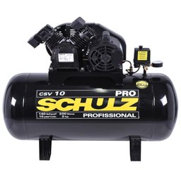 Compressor 10 Pés 200 Litros 140 Libras 2,0 HP CSV-10/200 PRO SCHULZ - 2