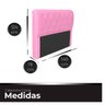 Cabeceira Casal Cama Box Estofada Cristal 140 Cm Veludo - 5