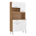 Ver imagem 1 de Armario de Cozinha Malta com 4 Portas e 1 Gaveta Amendola/branco