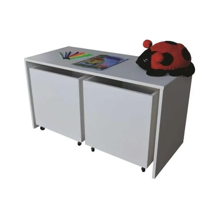 Baú para brinquedos com mesinha infantil Baú para brinquedos com mesinha infantil