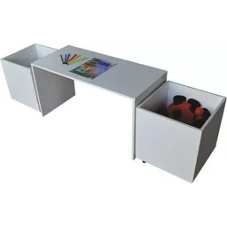 Baú para brinquedos com mesinha infantil - 3