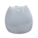 Ver imagem 7 de Vaso Cerâmica Esmaltado Linha Intense (12) Branco Burguina