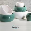 Ver imagem 4 de Vaso Cerâmica Esmaltado Linha Intense (12) Branco Burguina