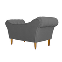 Ver imagem 3 de Namoradeira Recamier Sofá Decorativo 02 Lugares Dubai Suede Cinza - Incasa Decor