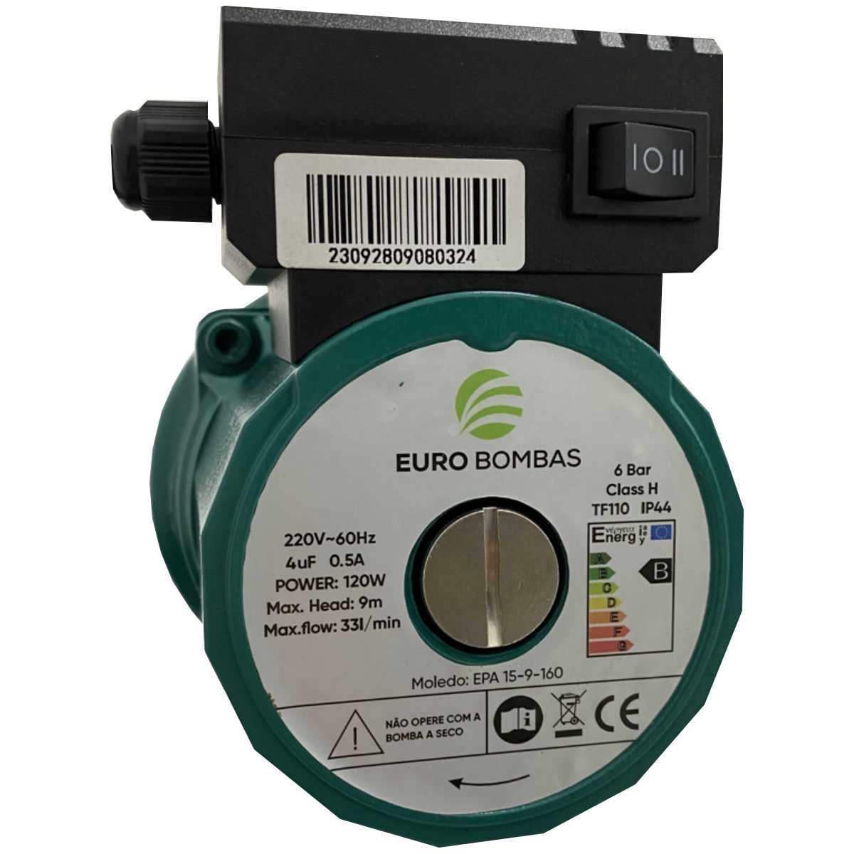 Pressurizador Eurobombas Epa 15-9-160 120w Monofasico 220v - 5