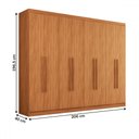 Ver imagem 6 de Guarda-Roupa Casal Ele e Ela 8 Portas 8 Prateleiras - Panorama Móveis
