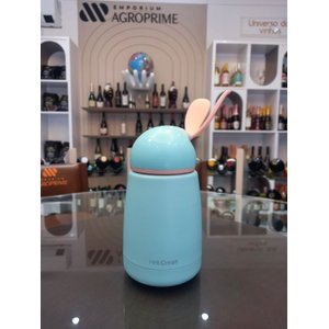 Garrafa Térmica Coelho 300 Ml - Verde-água