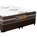 Ver imagem 5 de Cama Box Casal Bipartido Suede + Colchão Molas Ensacadas Texas Prime Colchões 138cm - Suporta At