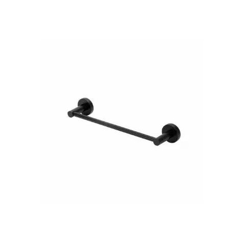 Porta Toalha Barra Rosto Slim 30cm Preto Fosco - Perflex