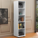 Ver imagem 2 de Armário Multiuso para Escritório com Chave e Rodízios 1 Porta Lune Branco J&a