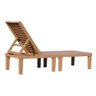 Espreguiçadeira Área Externa Copacabana Rivatti em Polipropileno Marrom Simulando Textura de - 3