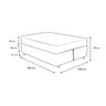 Cama Box Queen 158 Bipartido Sintético Preto com Colchão Ortobom Airtech Spring Pocket D26 Bege 70x1 - 3