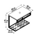Ver imagem 2 de Bancada Pequena Rococó em Ferro Para Lavabo e Banheiros Libertas Rosas Artesanato Bancada Rococó 50c