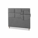 Ver imagem 5 de Cabeceira para Cama Casal Estofada 1,38 ,Mts Alice Vilajo: Suede Cinza