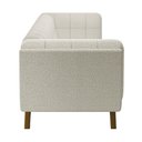 Ver imagem 7 de Sofá 03 Lugares para Sala de Estar Pés em Madeira 240cm Florian M03 Bouclê Bege Claro - Lyam Decor