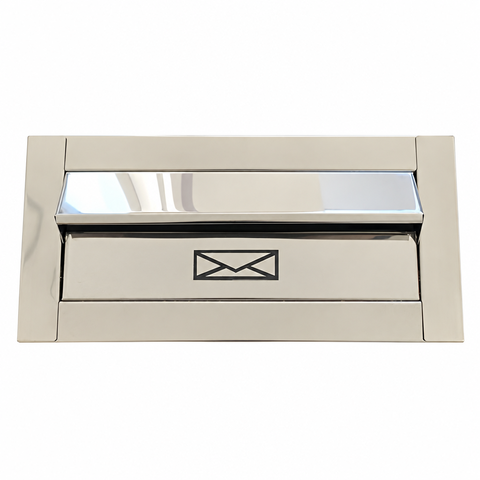 Caixa de Correio Inox Jornal Carta Moderna g 35x15