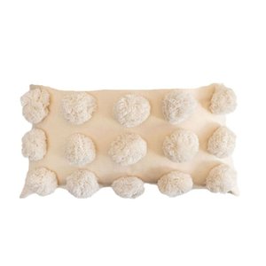 Almofada Baguete Pompons