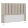 Cabeceira Estofada Cama Box King 195 Cm Carla Suede Bege - 1