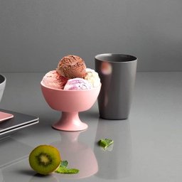 Conjunto 6 Taças Para Sobremesa Luna 300ml Jogo De Sobremesa Rosa Quartzo - 3 Conjunto 6 Taças Para Sobremesa Luna 300ml Jogo De Sobremesa Rosa Quartzo - 3