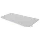 Ver imagem 3 de Mesa Retrátil Parede Cozinha Suspensa Dobrável Branca 90x40