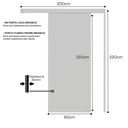 Ver imagem 5 de Porta de Correr Branca Prime 60x210 com Kit Completo