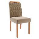 Ver imagem 3 de Conjunto Sala de Jantar Mesa Helena 210x100 Cm e 8 Cadeiras Paola Wood Cimol Madeira/offwhite/joli