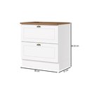 Ver imagem 3 de Balcão de Cozinha 80 cm Americana 2 Gavetas com Tampo para Cooktop 100% MDF CEC214 Branco/Nature - H