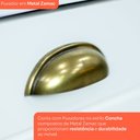 Ver imagem 6 de Balcão de Cozinha 80 cm Americana 2 Gavetas com Tampo para Cooktop 100% MDF CEC214 Branco/Nature - H
