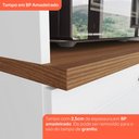 Ver mais imagens de Balcão de Cozinha 80 cm Americana 2 Gavetas com Tampo para Cooktop 100% MDF CEC214 Branco/Nature - H
