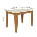 Ver imagem 3 de Conjunto Mesa Suécia 1,20cm com 4 Cadeiras Freijó/Tecido Capuccino Indekes