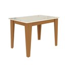 Ver imagem 5 de Conjunto Mesa Suécia 1,20cm com 4 Cadeiras Freijó/Tecido Capuccino Indekes