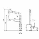 Ver imagem 2 de Monocomando Kitchen com Bica Extraível para Cozinha Cinza Celite