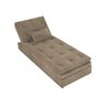 Sofá Chaise para Sala de Estar - Suede - Sv Decor:bege - 1